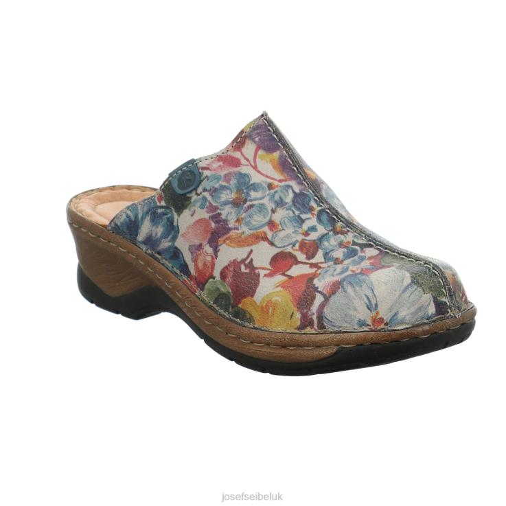 Catalonia 51 Clogs Women Josef Seibel ZBTV0277 GRAPHITE PRINT