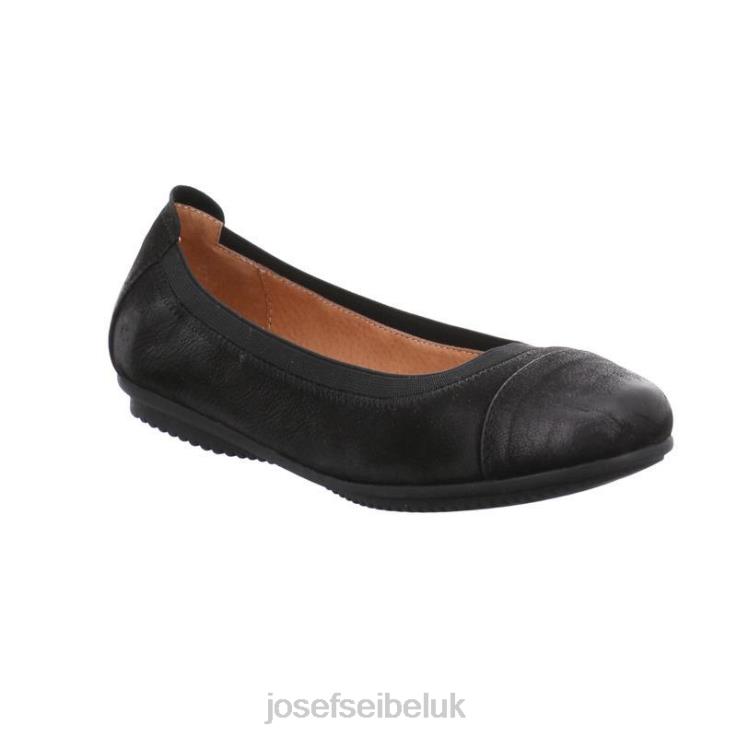 Pippa 07 Flats Women Josef Seibel ZBTV0164 BLACK OILED